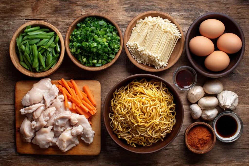 Simple Chinese Chow Mein Ingredients